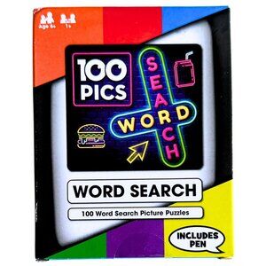 100 PICS Word Search Kids and Adults Travel Game NEW